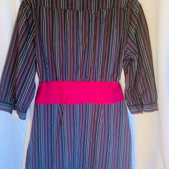 Bisou Bisou striped tie front dress #920 - Picture 5 of 5